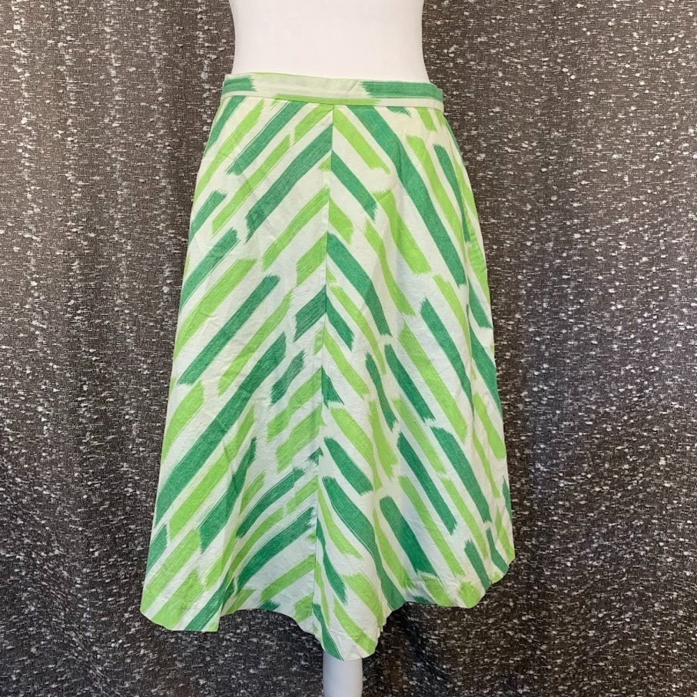 Fervour‎ by Anthropologie A-line Green Skirt Women's Large
